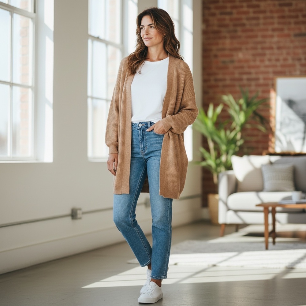 Anthropologie Akemi + Kin Petra Dolman Sleeve Cocoon Cardigan - OS